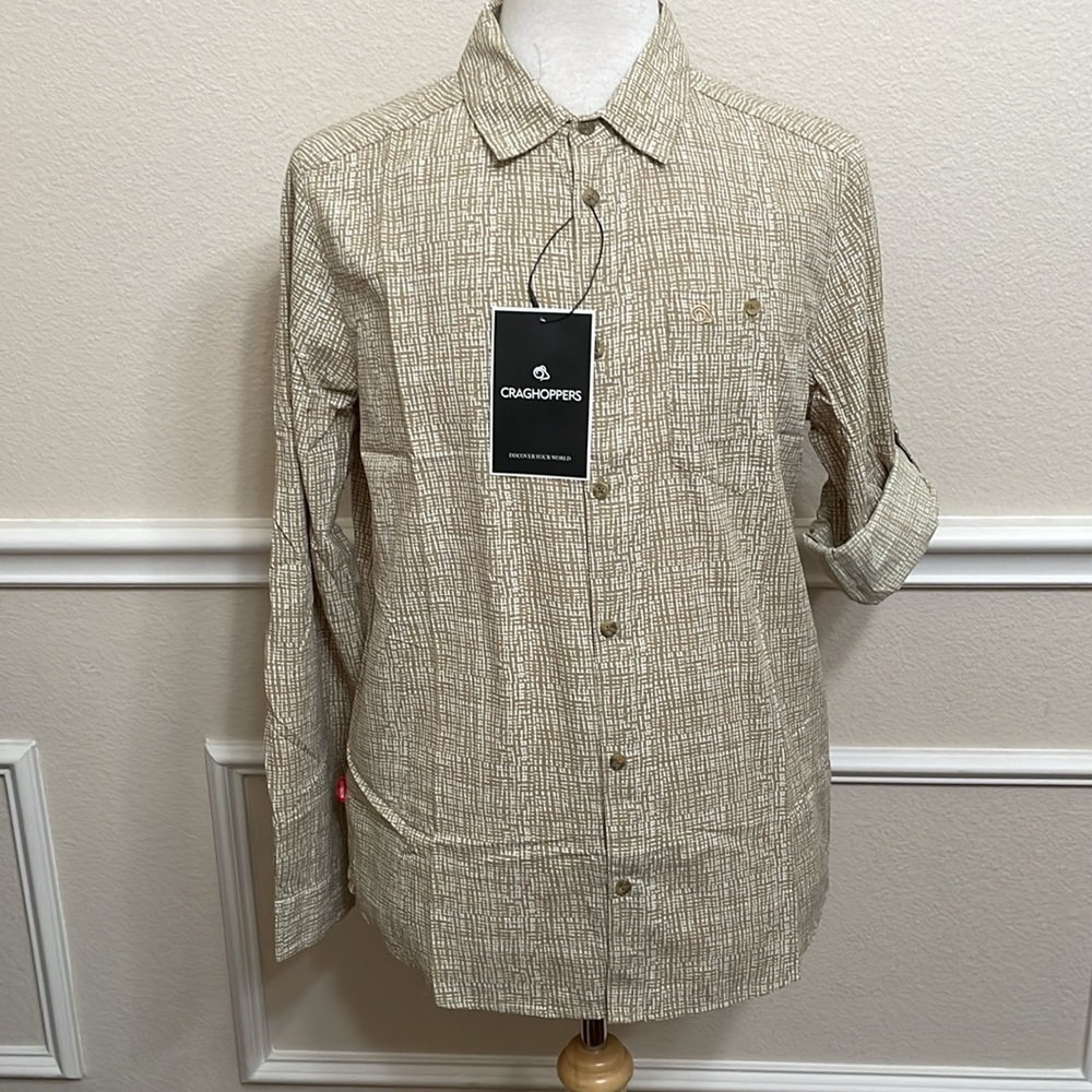 Craghoppers NOSILIFE BALBOR LONG SLEEVE SHIRT - Raffia Prt